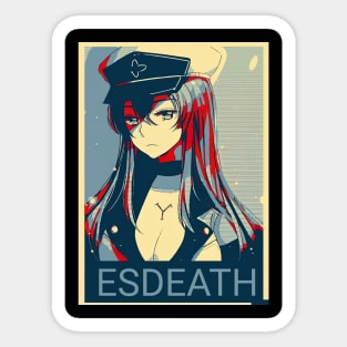 Akame Ga Kill Esdeath Waifu! Sticker